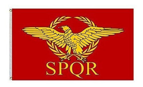 bandera Senado Del Imperio Romano Y Pueblo De Roma