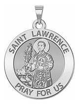 Medalla Religiosa De San Lorenzo  Tamaño