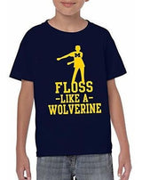 Ys1126 - Michigan Wolverines Floss Like A Wolverine Camiseta