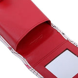Funda De Lápiz Labial Doble De Cuero Genuino