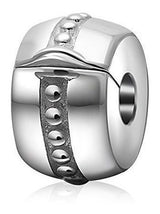 Clip Lock Charm Auténtico Plata De Ley 925 Tapones De Clips