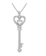 Collar Con Forma De Corazón De Diamantes En Forma De Corazón
