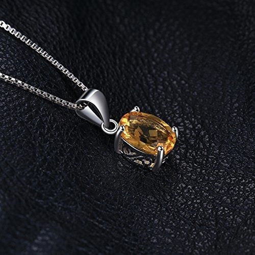 JewelryPalace - Collar con colgante de plata de ley
