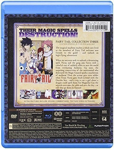 Fairy Tail: Colección Tres (combo Blu-ray / dvd)