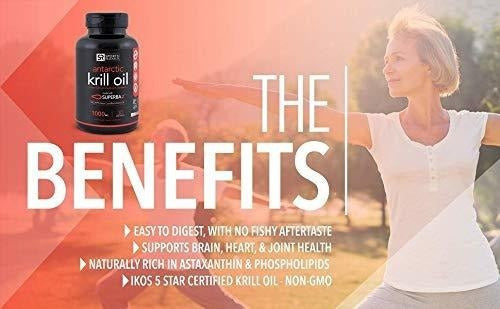 Aceite De Krill Antártico (doble Potencia) Con Omega-3 Epa,