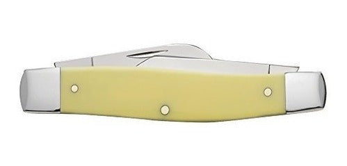 Navaja de bolsillo Sintético amarillo grande