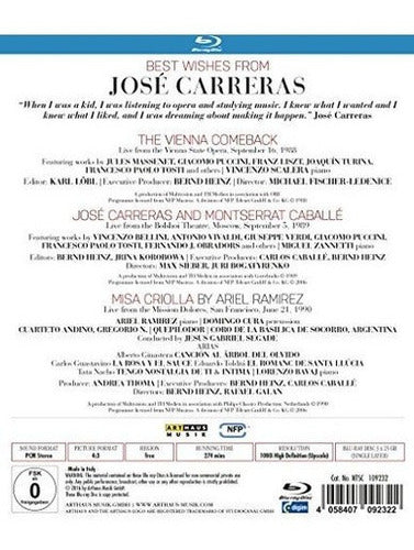 Best Wishes From José Carreras [blu-ray]