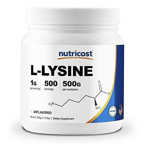 Nutricost L-lisina En Polvo 500 Gramos - L-lisina Pura