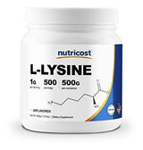 Nutricost L-lisina En Polvo 500 Gramos - L-lisina Pura