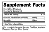 Nutricost Quercetin 800mg, 120 Cápsulas Con Bromelina