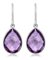 Gem Stone King Pendientes Colgantes De Plata De Ley 925