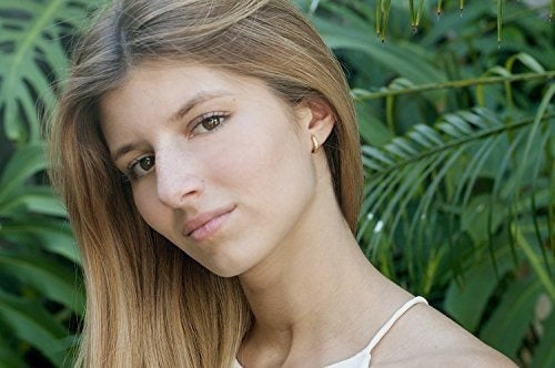 Aretes Tipo Argolla De Estilo Hawaiano De Austaras - Juego