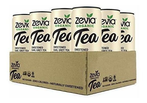 Zevia Organic Earl Grey Tea Orange Blood, 12 unidades, Bebida