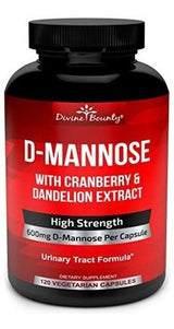Cápsulas De D-manosa: 600 Mg De Manosa Por Cápsula