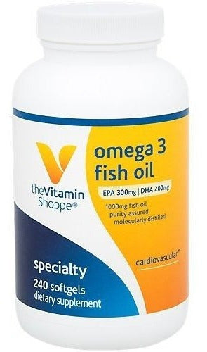 Omega 3 Aceite de Pescado 1000MG - (240 cápsulas blandas)