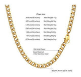 Collar 18k Chapado En Oro