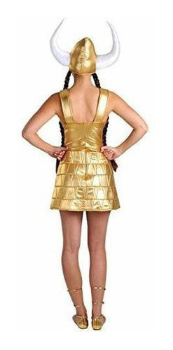 Disfraz De Mujer Grande Viking Small Gold