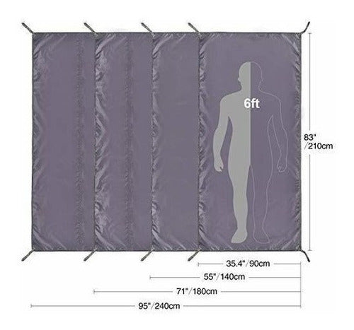 Lona Impermeable Para Carpa De Camping Redcamp - 95 X83