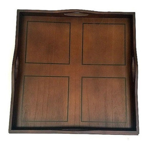 Bandeja De Servicio De Madera De Lujo