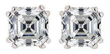 Aretes con adorno cortado con circón Swarovski