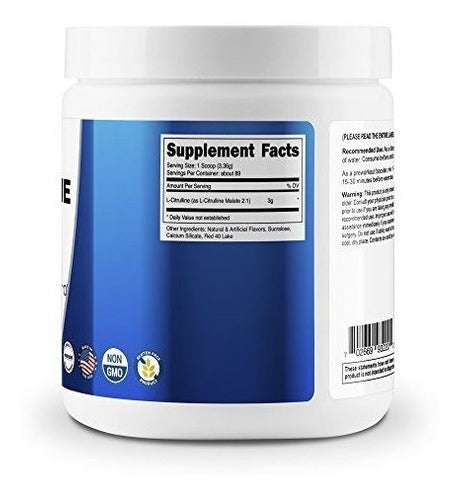 Nutricost L-citrulina Malato 2: 1 300 gramos fresa