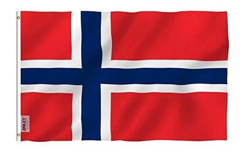 Bandera Noruega de 3x5 pies. Color