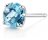14 Quilates De Oro Blanco aretes