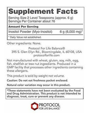 Protocol For Life Balance - Polvo de mioinositol