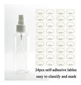 20 botellas de spray transparentes de niebla fina de 2,7 oz