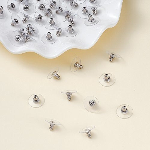 Kissitty 100 Pares De Aretes Hipoalergénicos De Acero