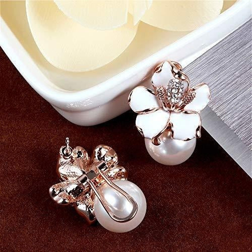Aretes De Perlas Y Flores De Kemstone Aretes De Perlas