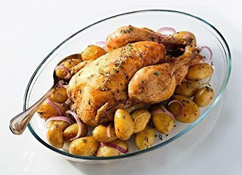 bolw De Vidrio Borosilicato Tostador de 13 75 X 9 5