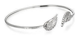 pulsera  Ala de ángel de plata esterlina Pluma