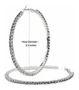 Pendientes De Aro De Plata Chapada Con Diamantes