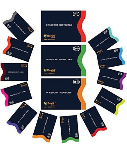 Mangas De Bloqueo Rfid, Juego De 15 Con Código De Color |
