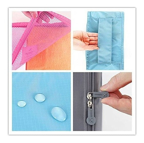 Set de 7 cubos de embalaje con bolsa pra viajar