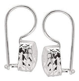 Aretes Colgantes en plata de ley texturizada
