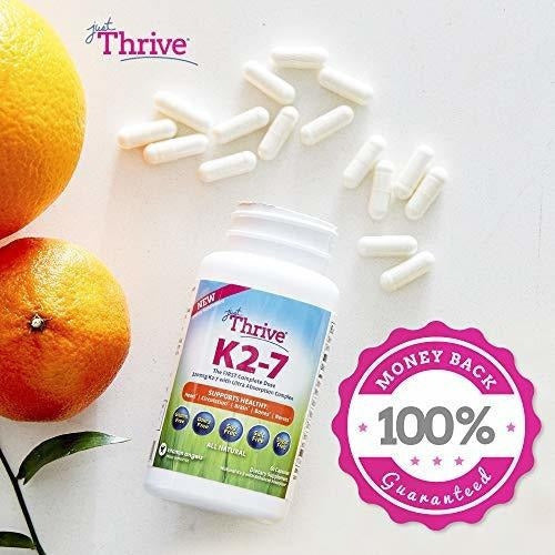 Just Thrive: Vitamina K2-7 - Suplemento Para La Salud