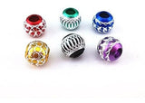 Patrón aluminio Talla Spacer Beads Loose Beads de metal