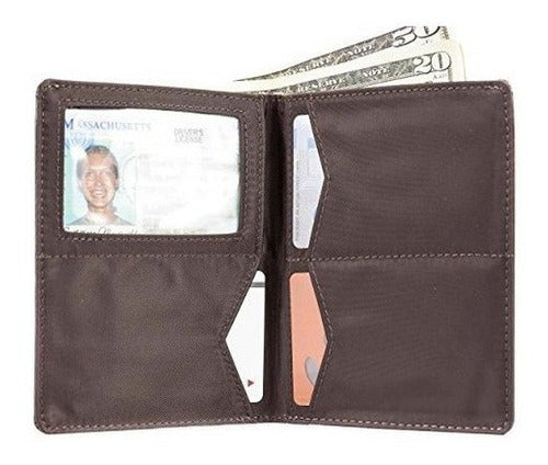 Billetera Delgada De Cuero Hipster Big Skinny Bi-fold