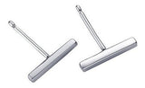 Minimalista Bar Pendientes Espárragos Plata de Ley