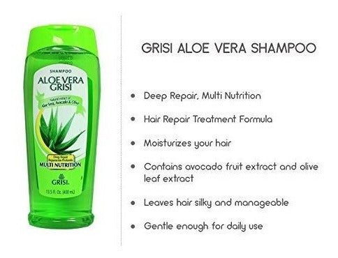 Champú Multi Nutrición Multi Aloe Vera, 13.5 Onzas