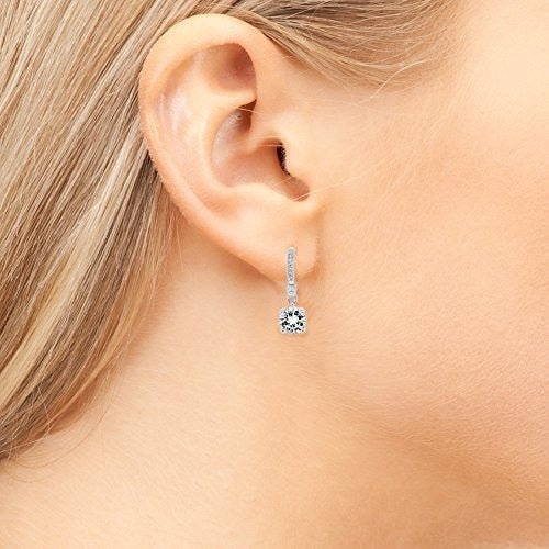 Cate & Chloe Valerie Pride Aretes Colgantes De Oro Blanco
