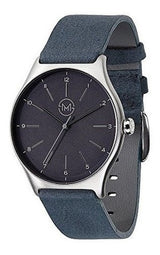 Reloj unisex extraplano en plateado  negro