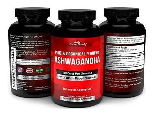 Cápsulas Orgánicas De Ashwagandha Polvo De Ashwagandha