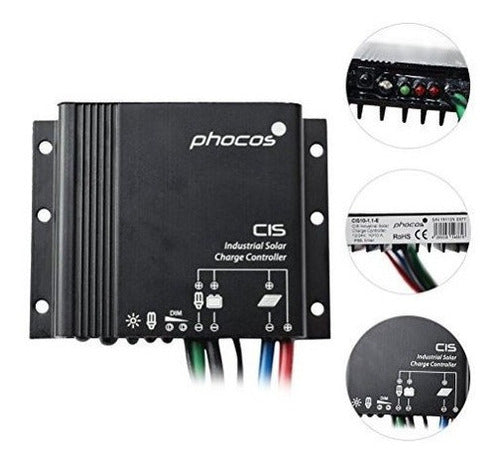 Controlador De Carga Solar 12 / 24vdc