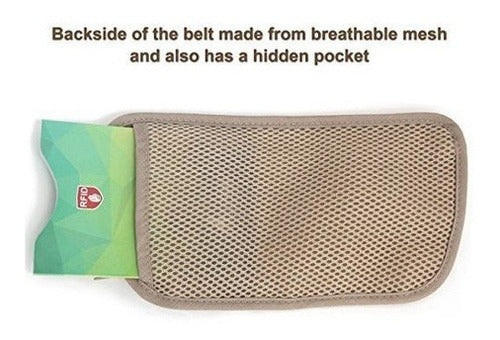 Rfid Money Belt Para Viajar Con Rfid Que Bloquea Las Mangas