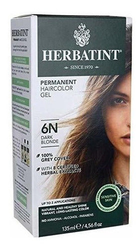 Gel Permanente Para El Cabello 6n Rubio Oscuro 1 Caja