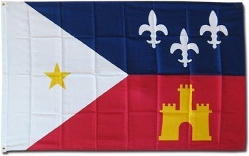 Bandera de poliéster de acadiana