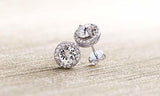 Devin Rose Aretes Redondos De Plata